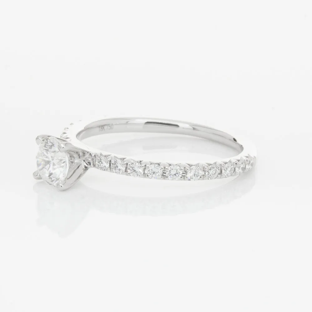 18ct White Gold .46ct Diamond Comet Ring