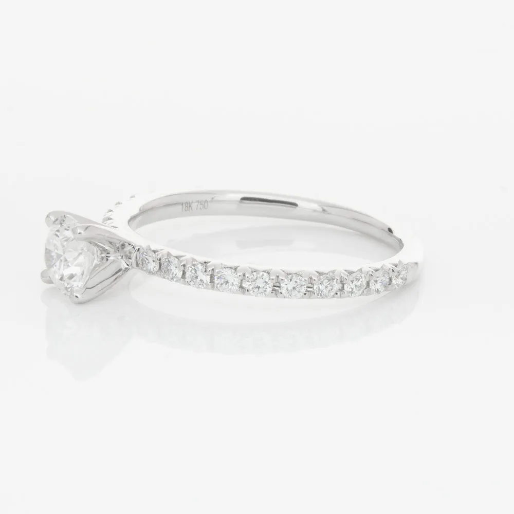 18ct White Gold .46ct Diamond Comet Ring