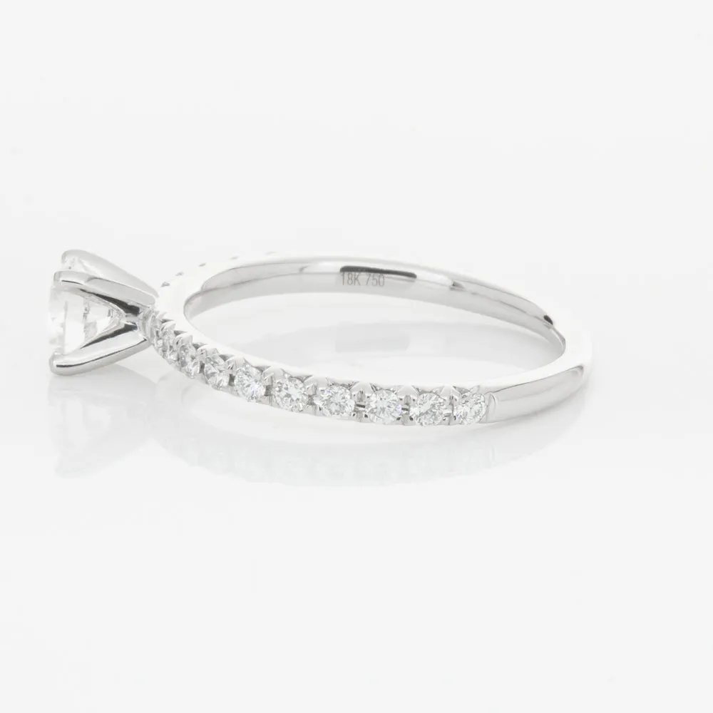 18ct White Gold .46ct Diamond Comet Ring