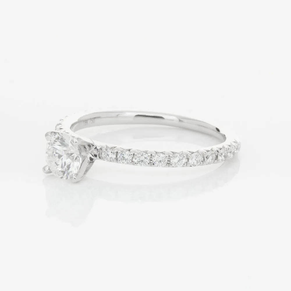 18ct White Gold .46ct Diamond Comet Ring