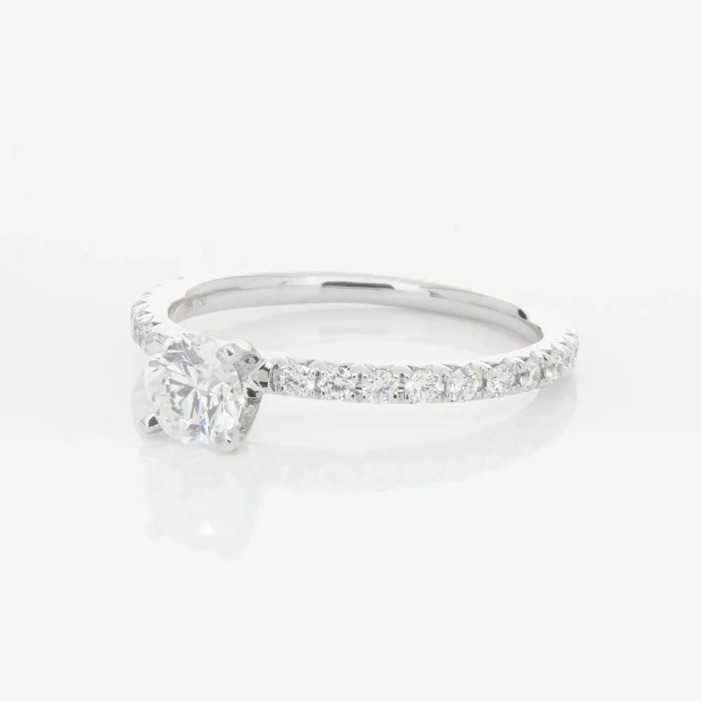 18ct White Gold .46ct Diamond Comet Ring