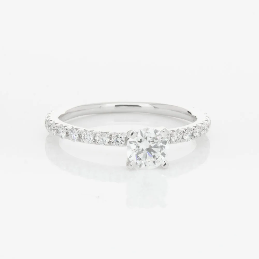 18ct White Gold .46ct Diamond Comet Ring
