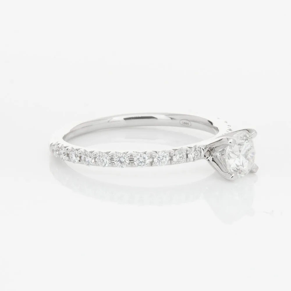 18ct White Gold .46ct Diamond Comet Ring