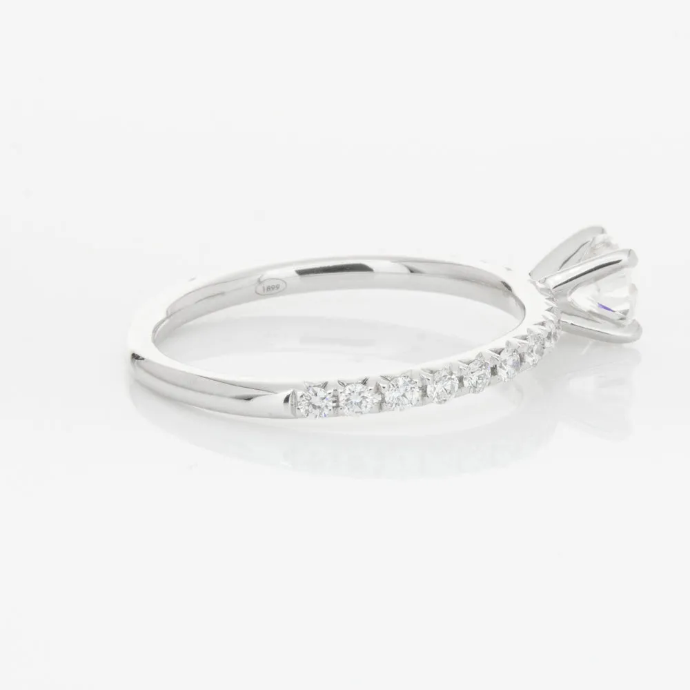18ct White Gold .46ct Diamond Comet Ring