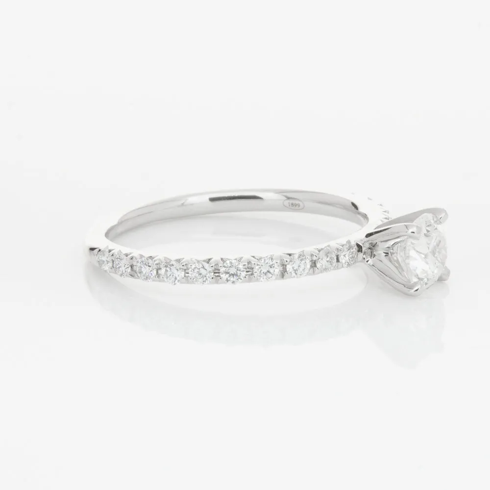 18ct White Gold .46ct Diamond Comet Ring