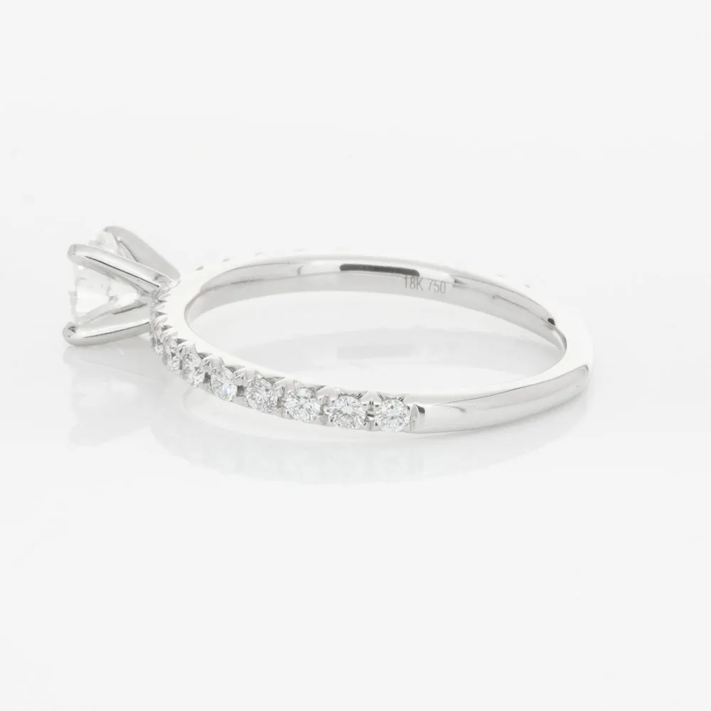 18ct White Gold .46ct Diamond Comet Ring