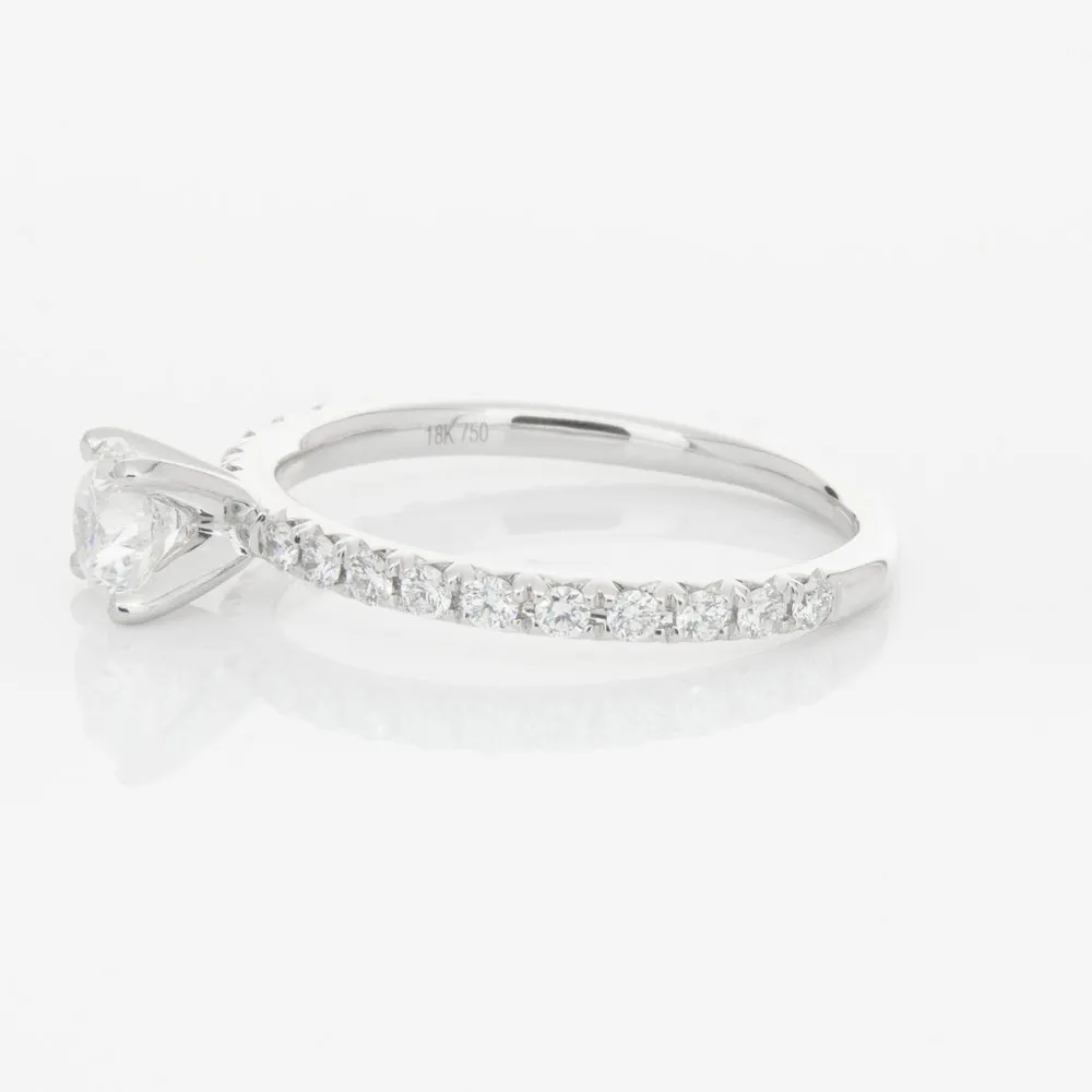 18ct White Gold .46ct Diamond Comet Ring
