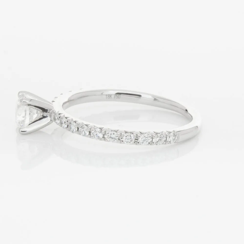18ct White Gold .46ct Diamond Comet Ring