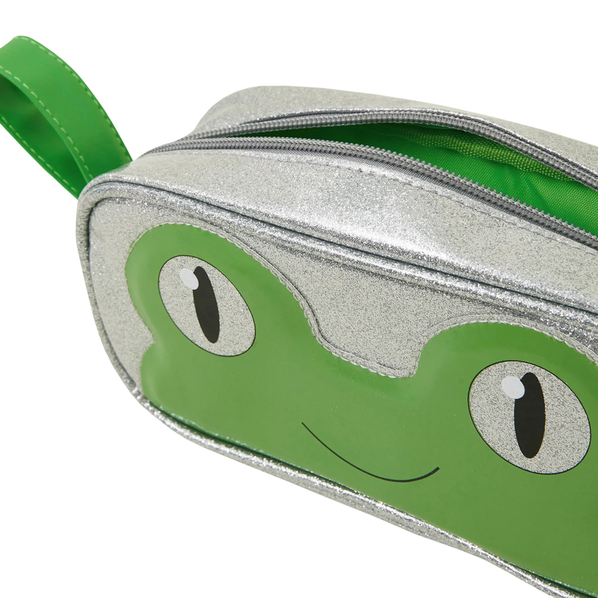 Accessorize London Green Frog Pencil Case