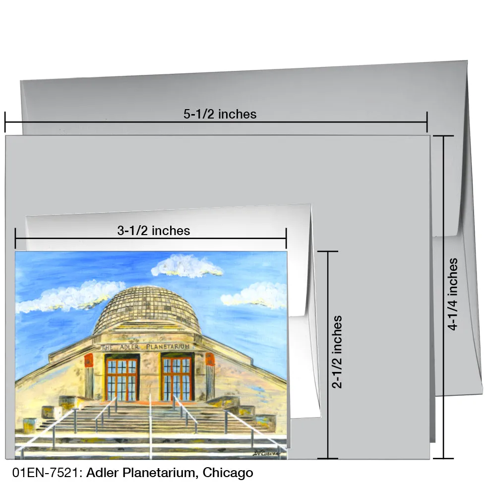 Adler Planetarium, Chicago, Greeting Card (7521)