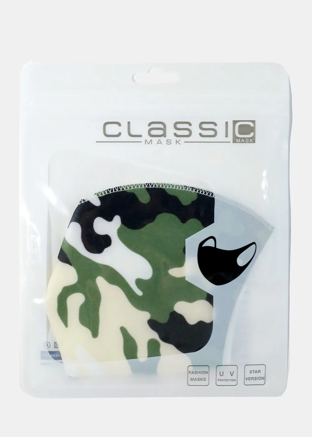 Adult Size Re-Usable Retro Print Face Mask