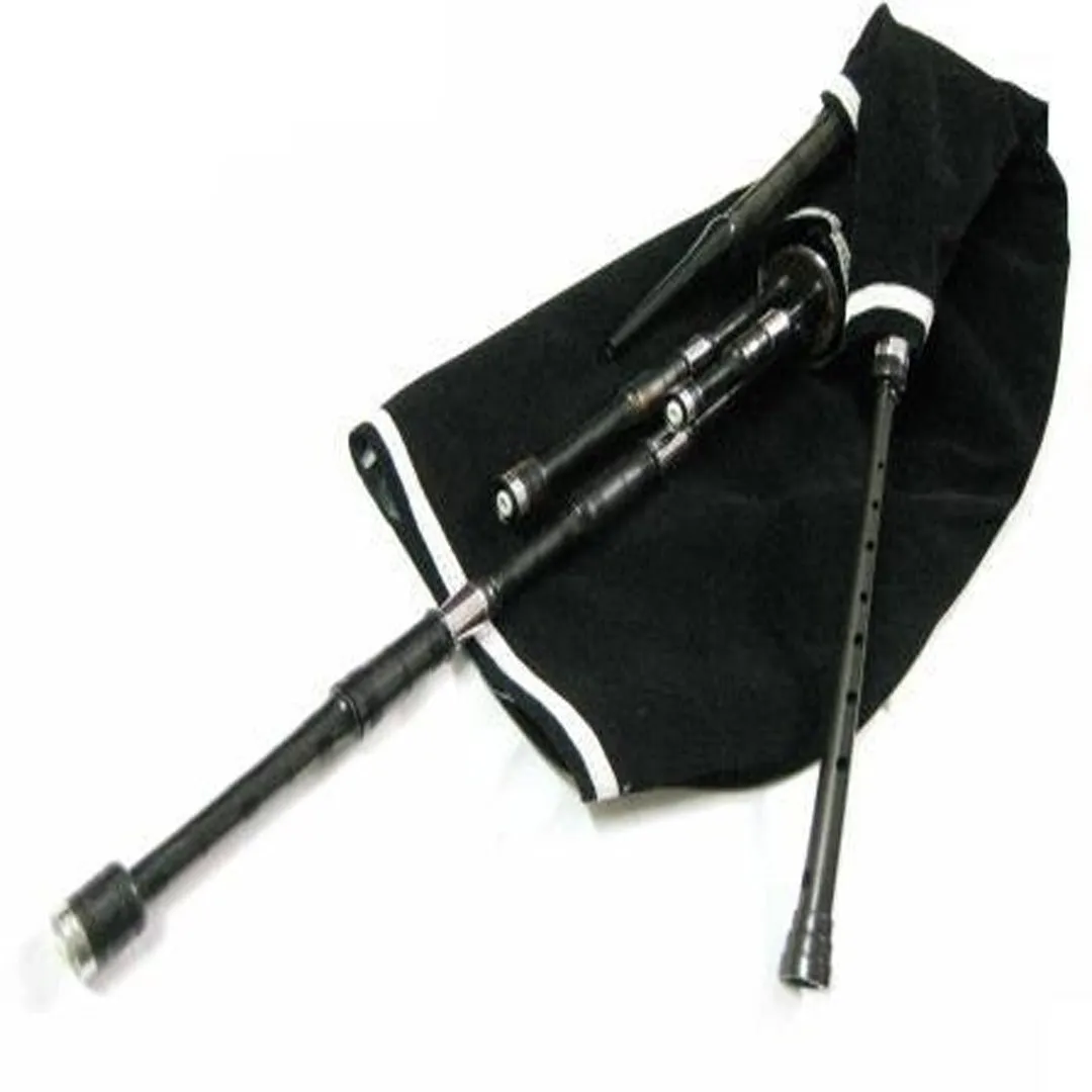 African Blackwood Lowland Border Pipes Without Bellows Set