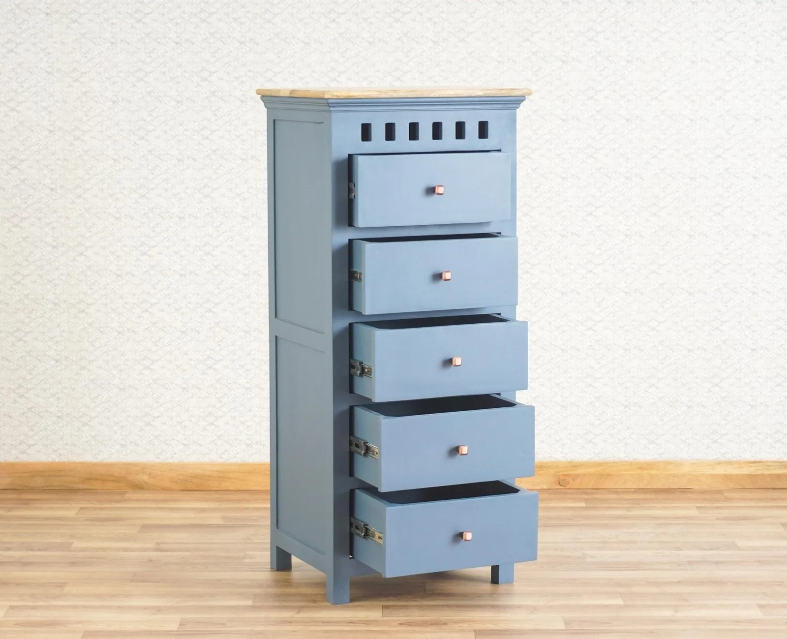 Alexandria Solid Wood Chest of Drawer- Five Drawer