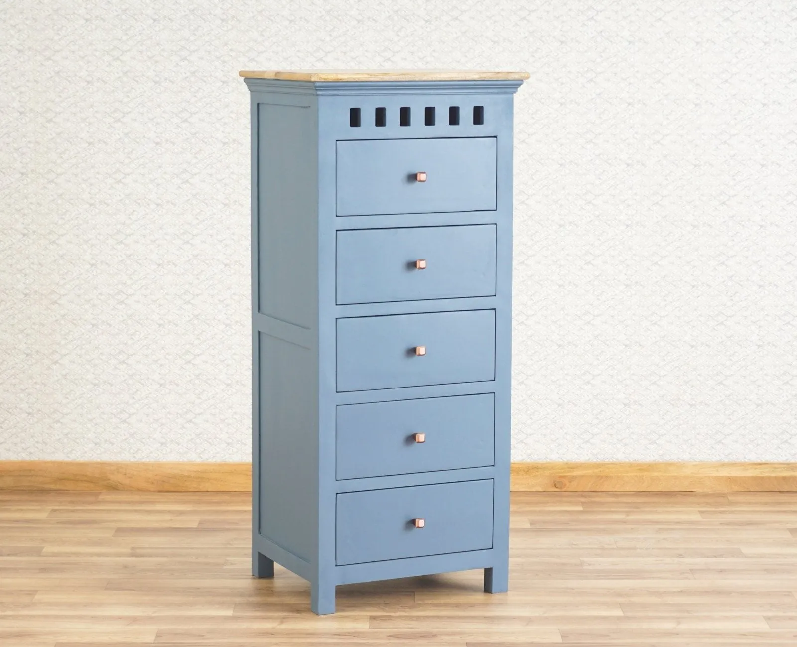 Alexandria Solid Wood Chest of Drawer- Five Drawer