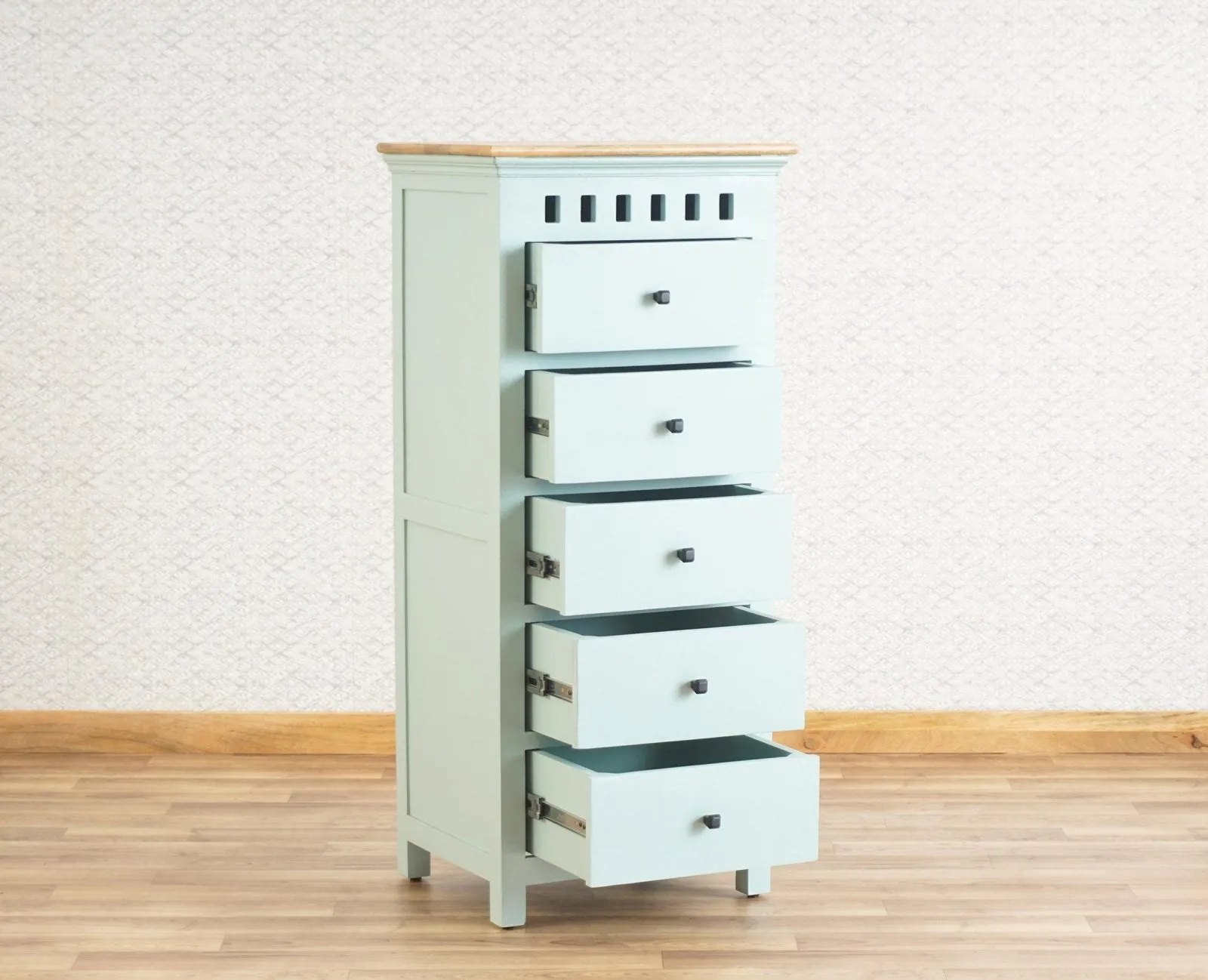 Alexandria Solid Wood Chest of Drawer- Five Drawer