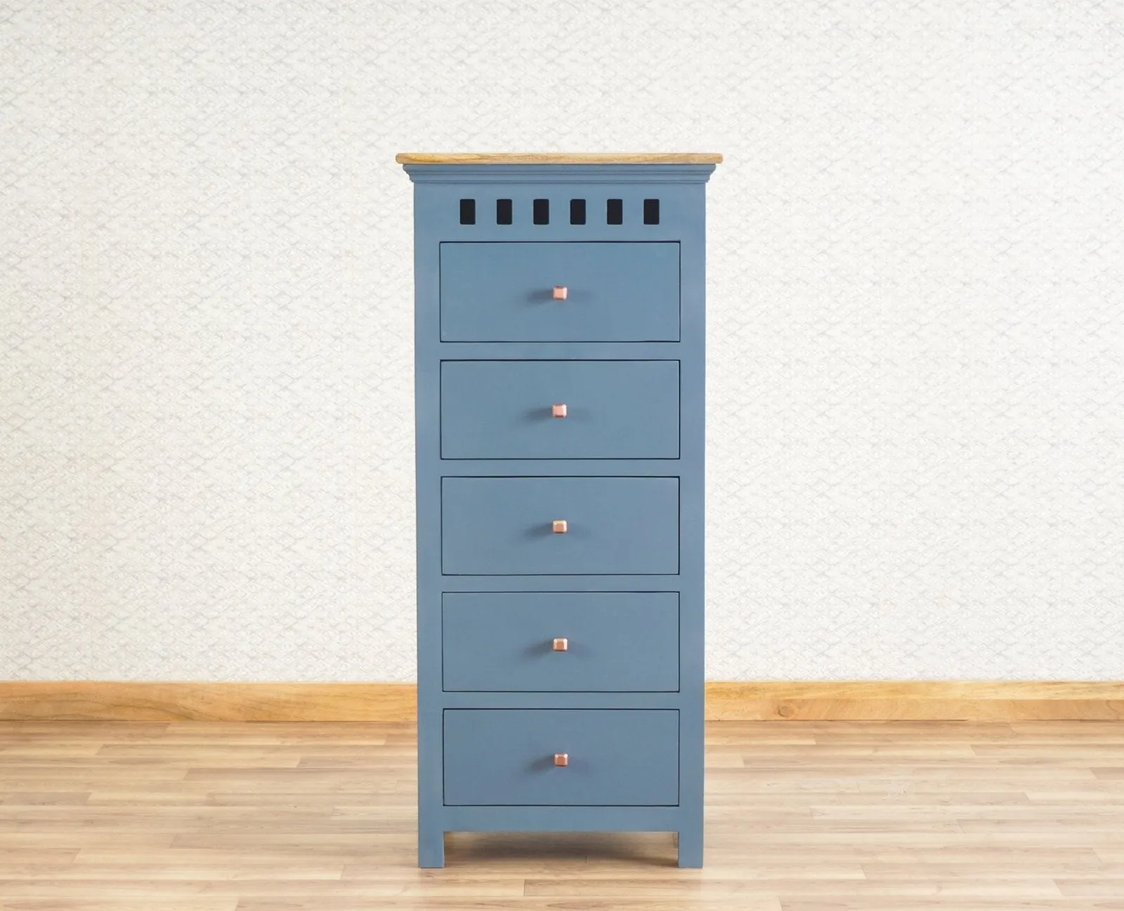 Alexandria Solid Wood Chest of Drawer- Five Drawer