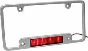 Aluminum Red LED Moving Message License Plate Frame