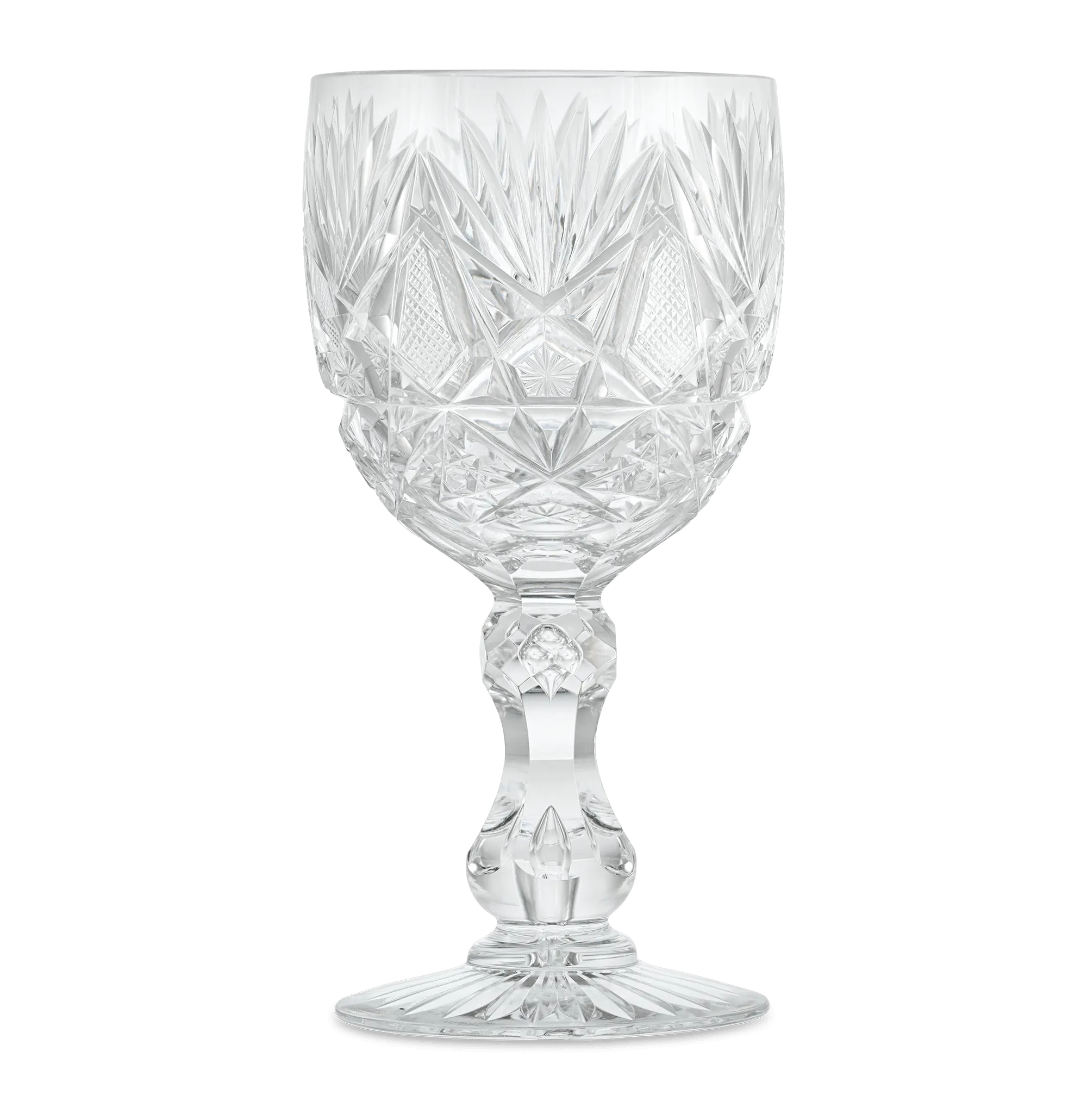 American Brilliant Cut Glass Goblet