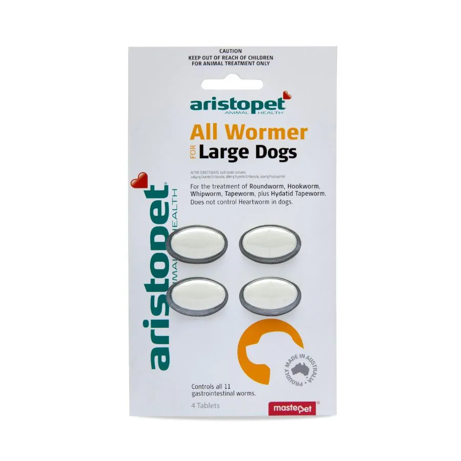 Aristopet All Wormer Tablets for Large Dogs
