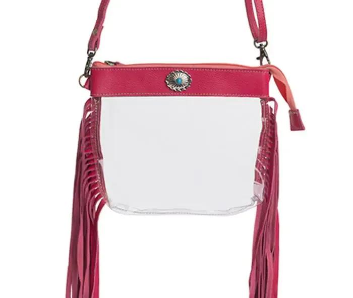 Azura Clear Bag in Magenta S-9554