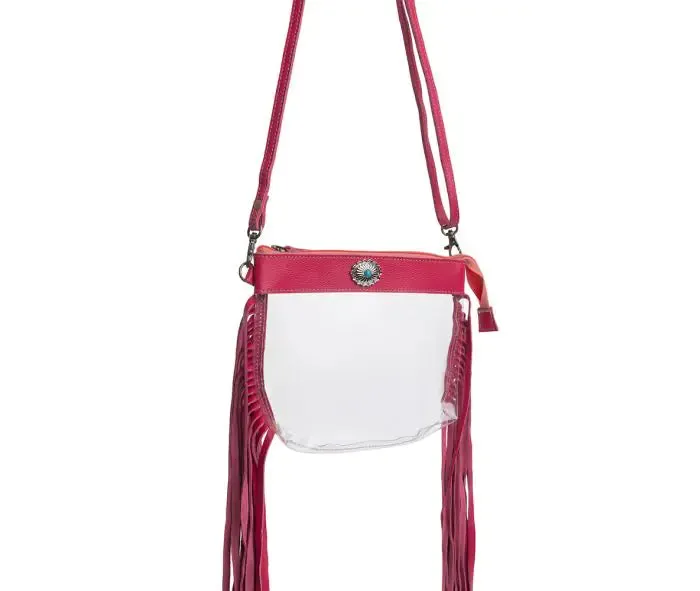 Azura Clear Bag in Magenta S-9554
