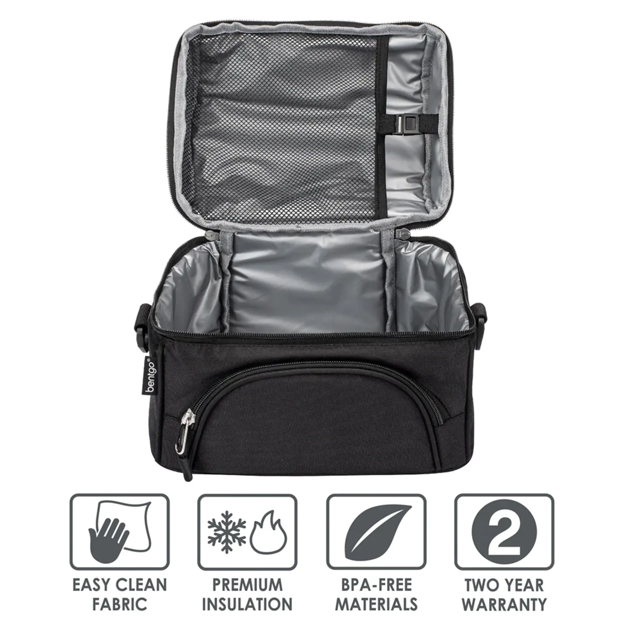 Bentgo Deluxe Lunch Bag Carbon in Black