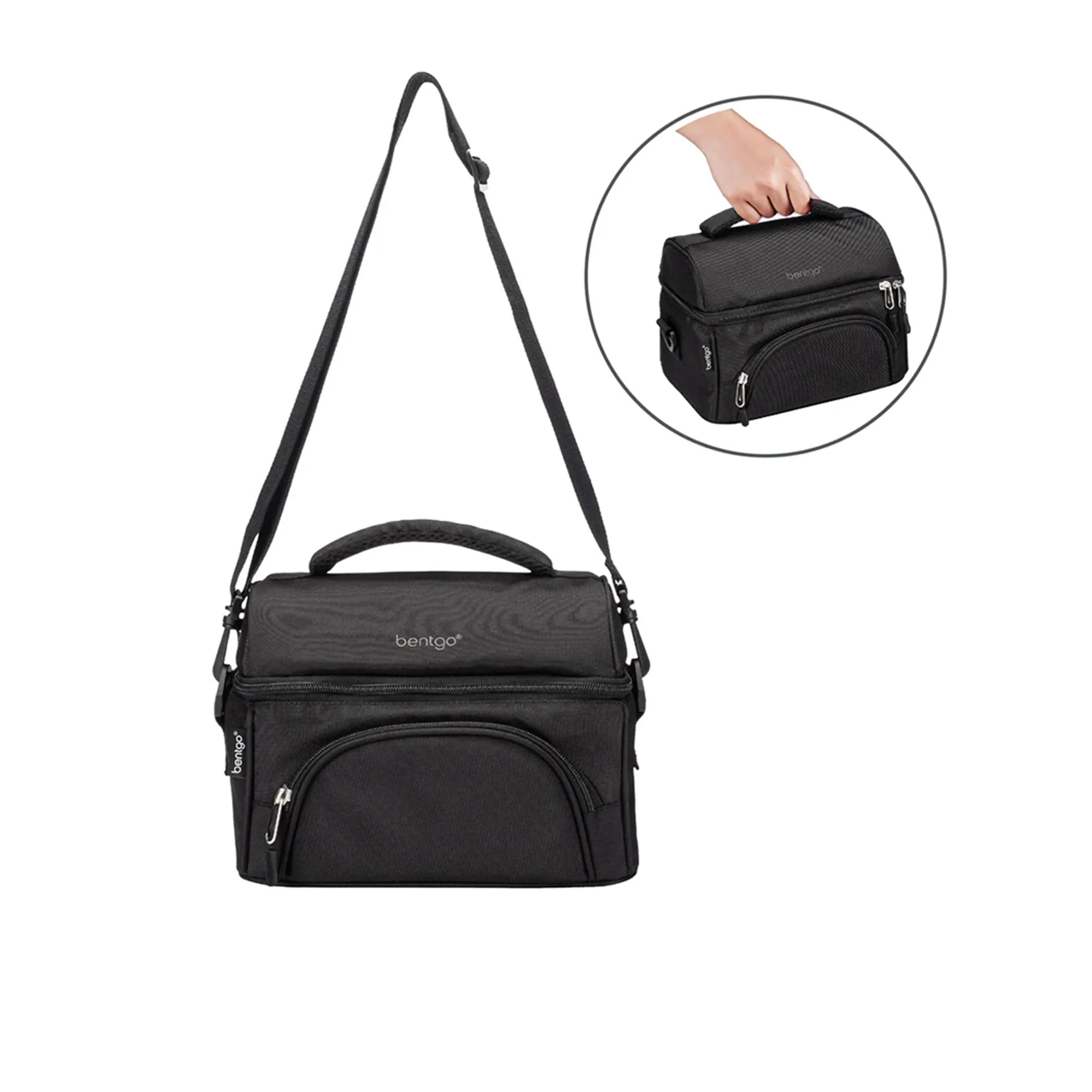 Bentgo Deluxe Lunch Bag Carbon in Black