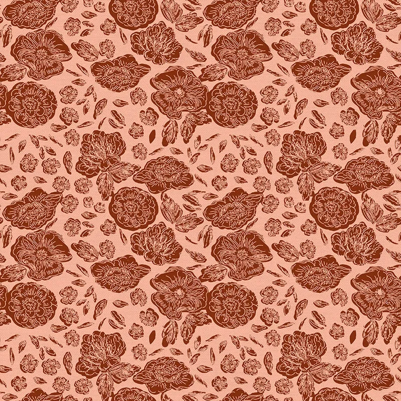 Block Peony - Pink