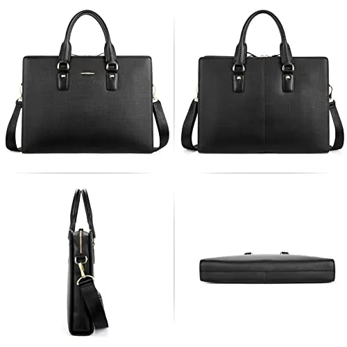 BOSTANTEN Leather Lawyers Briefcase Shoulder Laptop Business