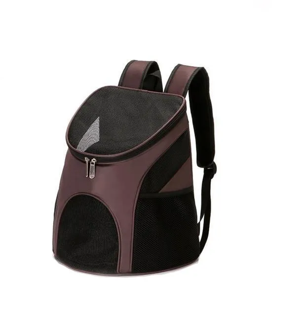 Breathable Pet Carrier Backpack - Adjustable Travel Bag