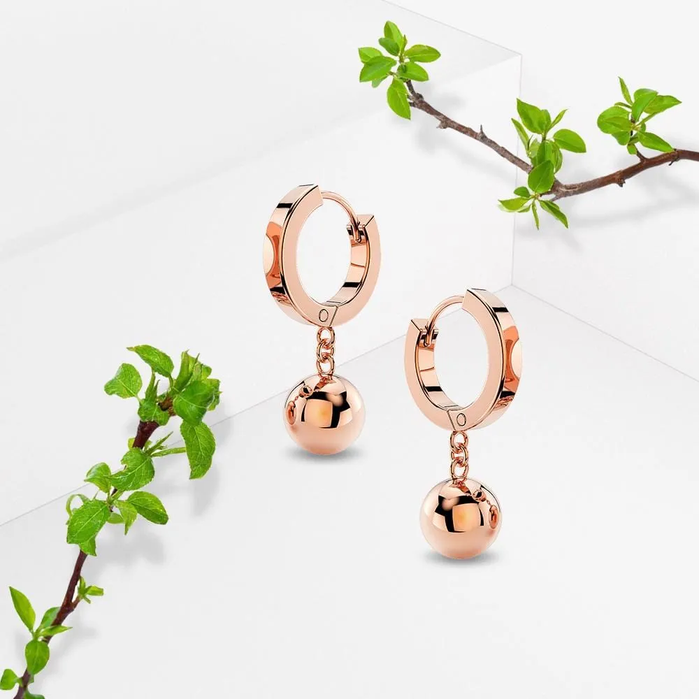 Brilliant Ball Huggie Earrings