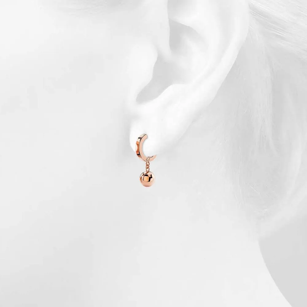 Brilliant Ball Huggie Earrings