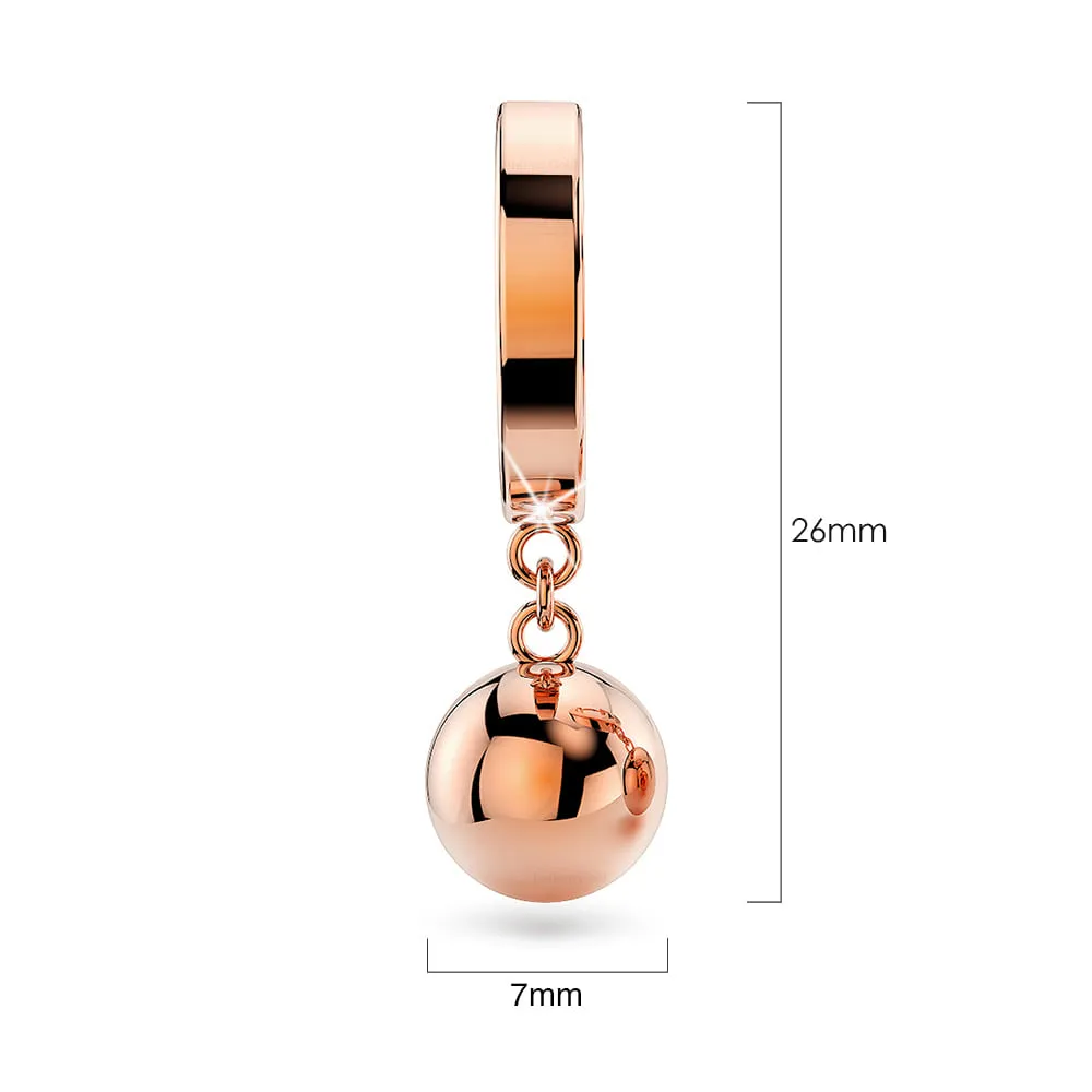 Brilliant Ball Huggie Earrings