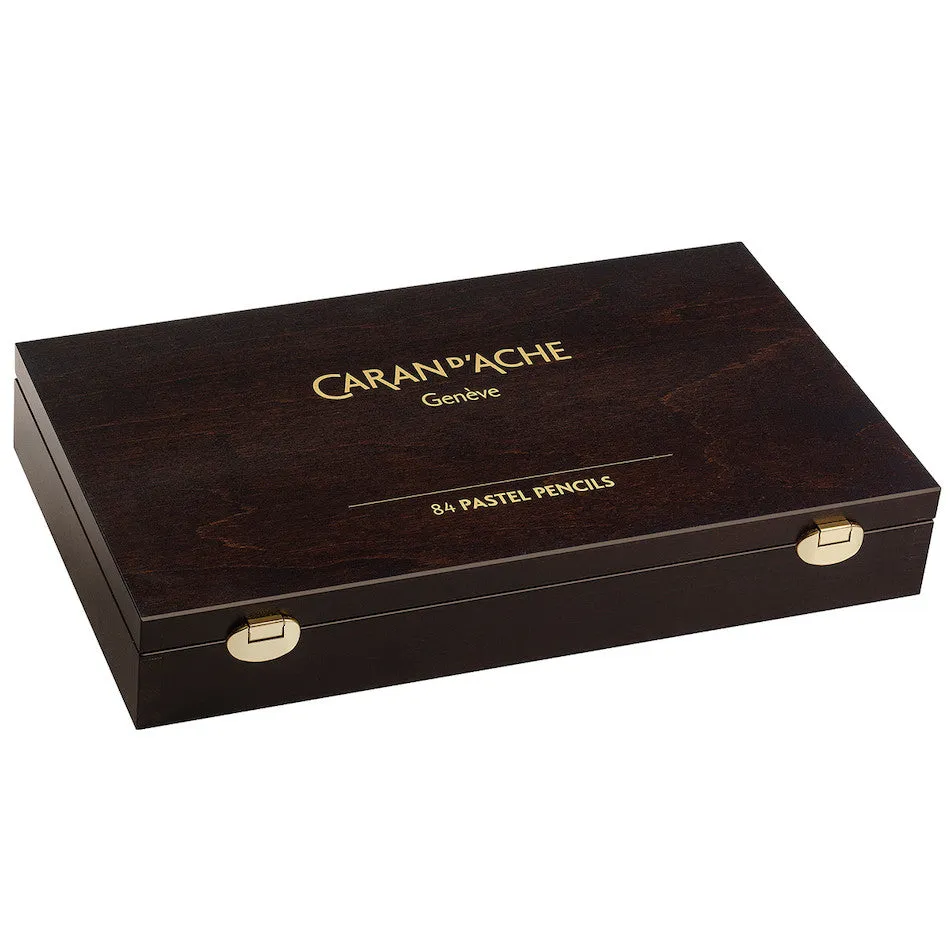 Caran d'Ache Pastel Pencil Wooden Box of 84