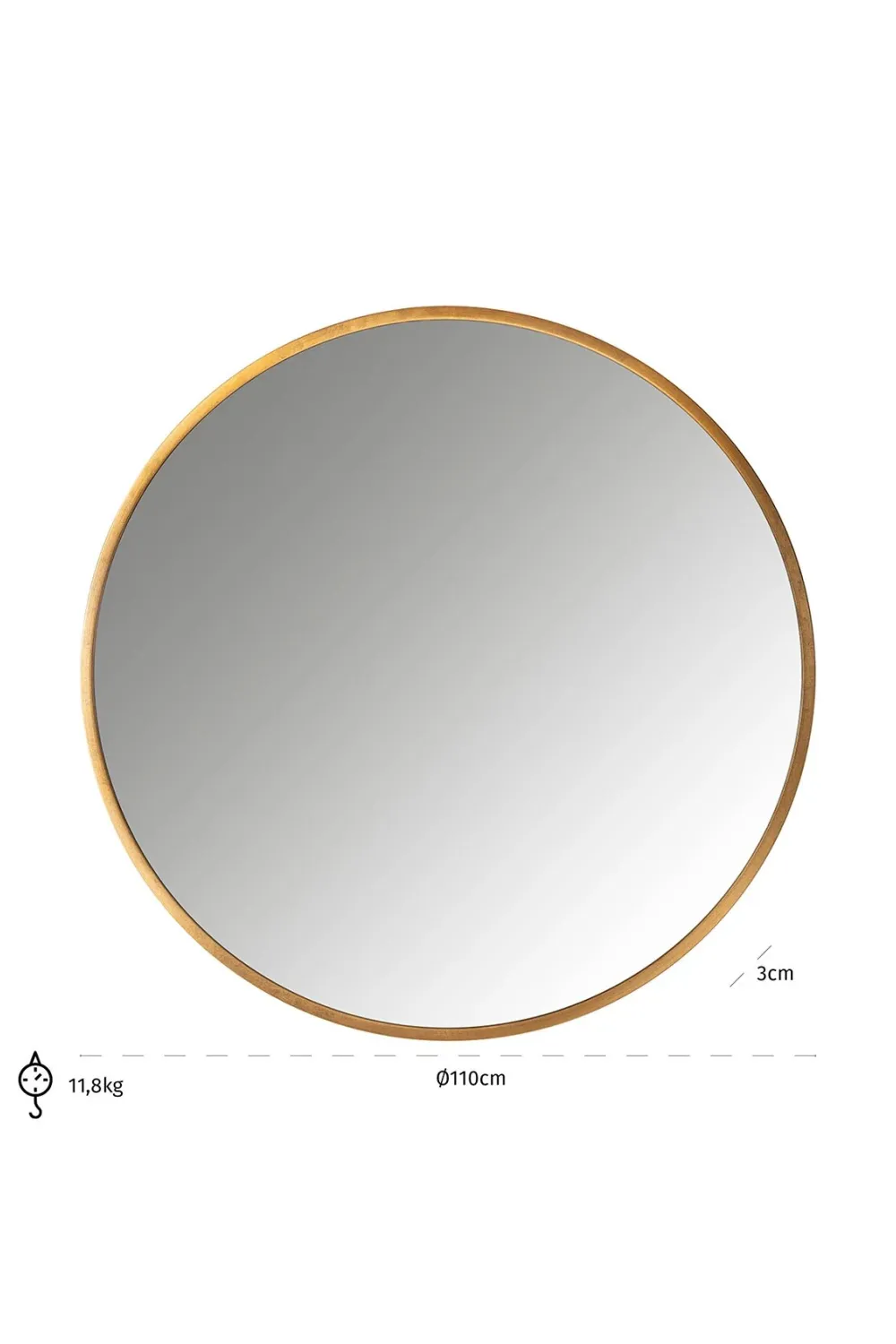 Circular Framed Mirror | OROA Maevy