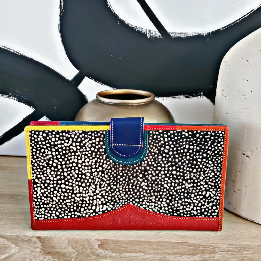 Color  Block Oversized Wallet
