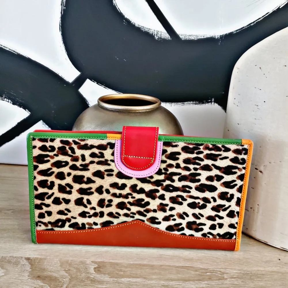 Color  Block Oversized Wallet