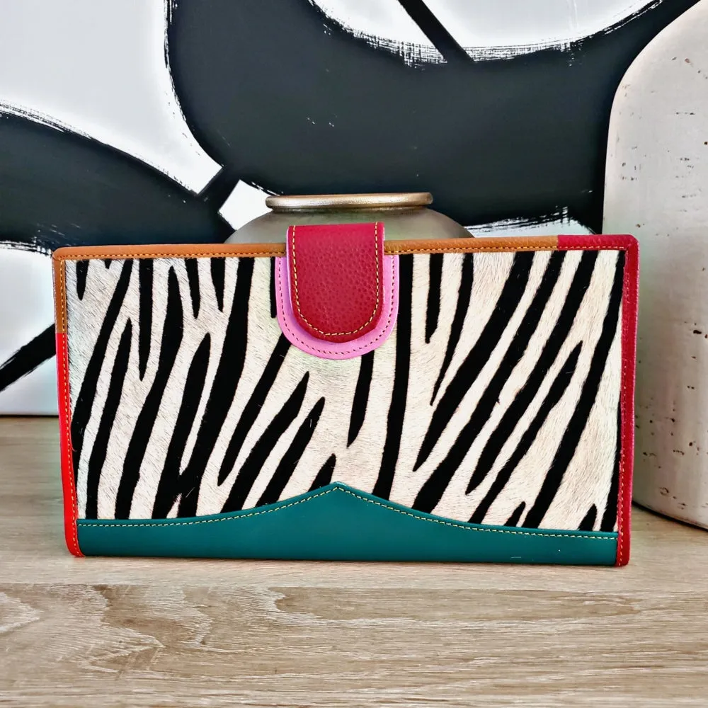 Color  Block Oversized Wallet