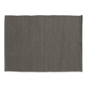 Cotton Ribbed Placemats - Slate Grey