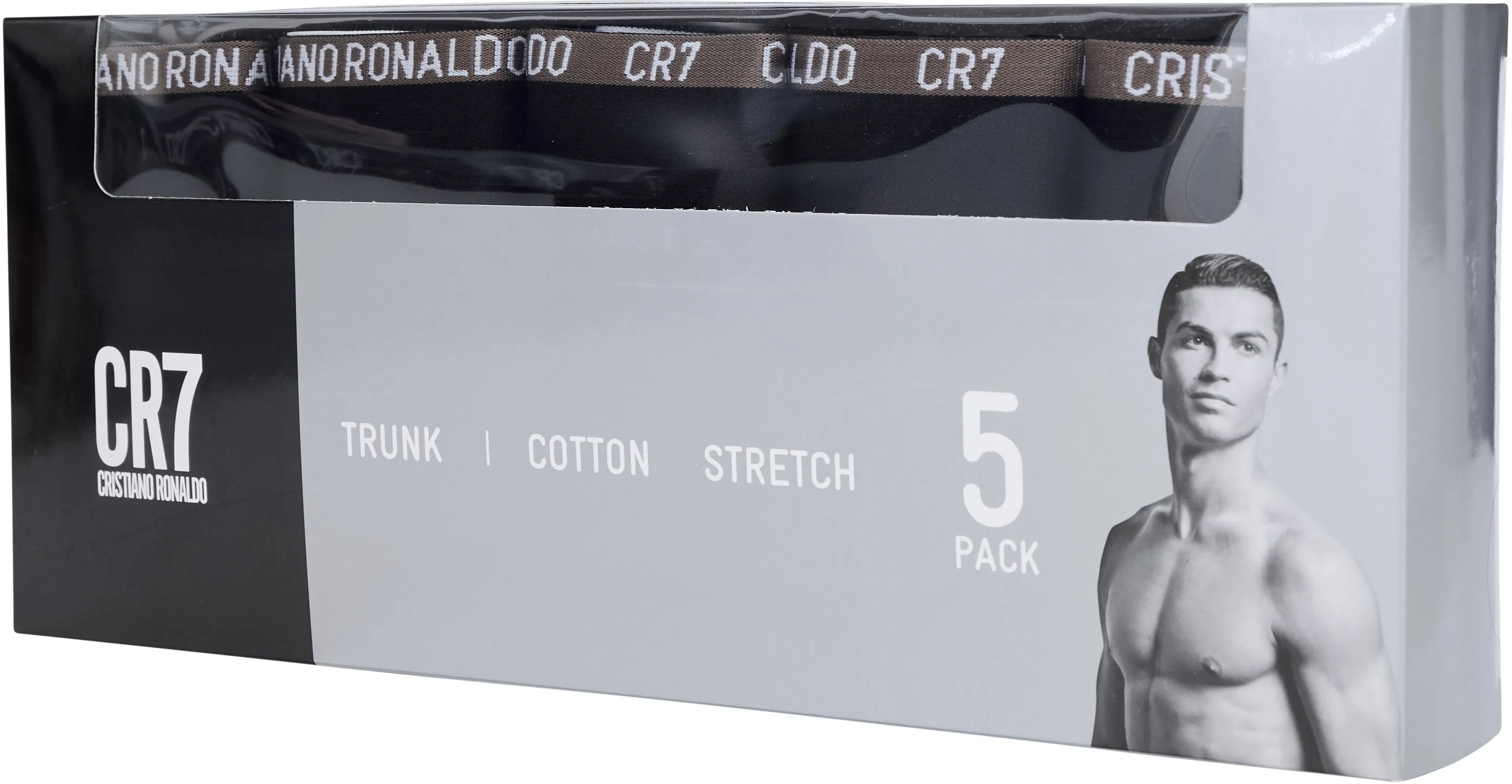 CR7 Men's 5-Pack Cotton Blend Trunks