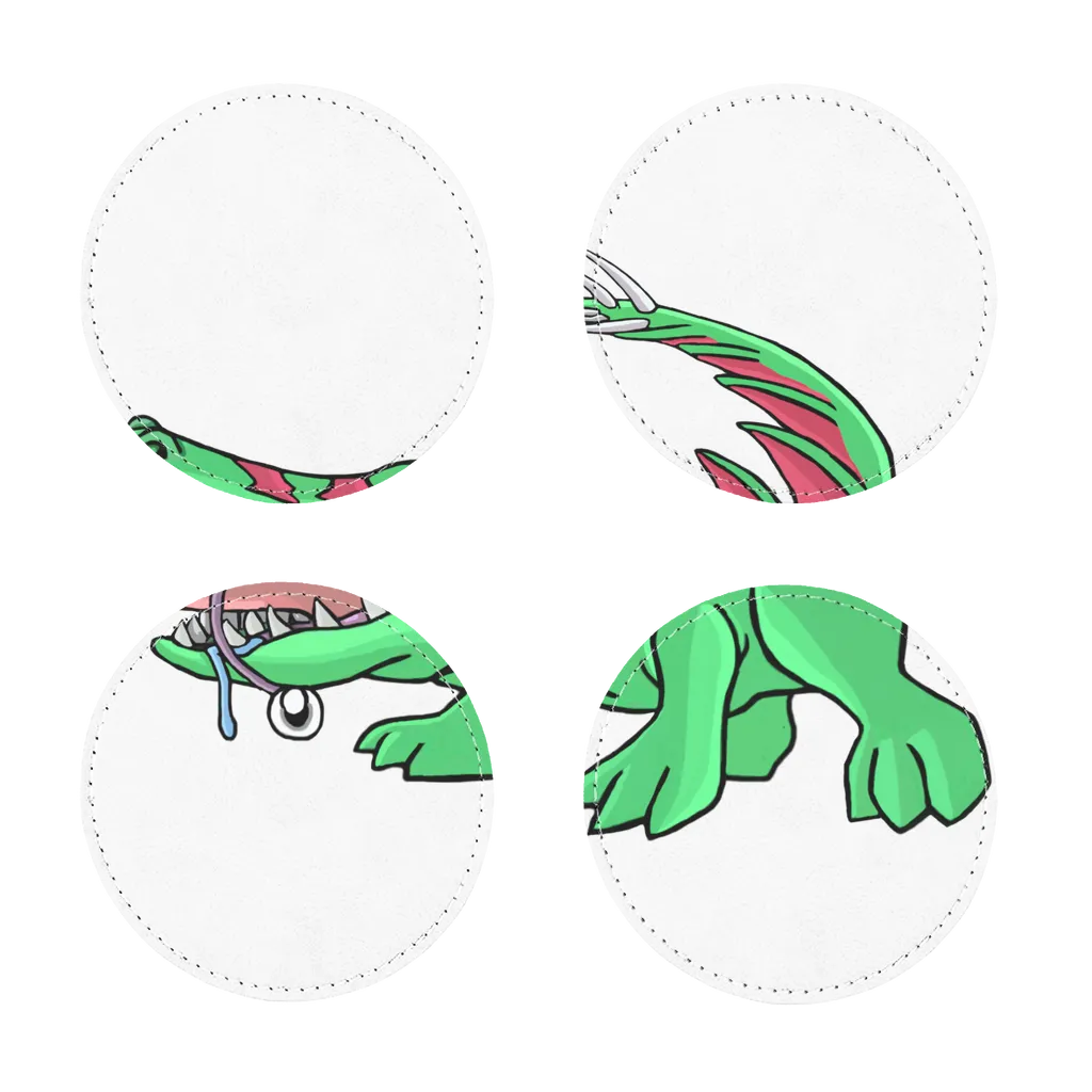 Crocodilas Sublimation Coasters Pack of Four