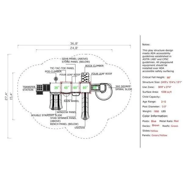 CSPD-1607 | Commercial Playground Equipment