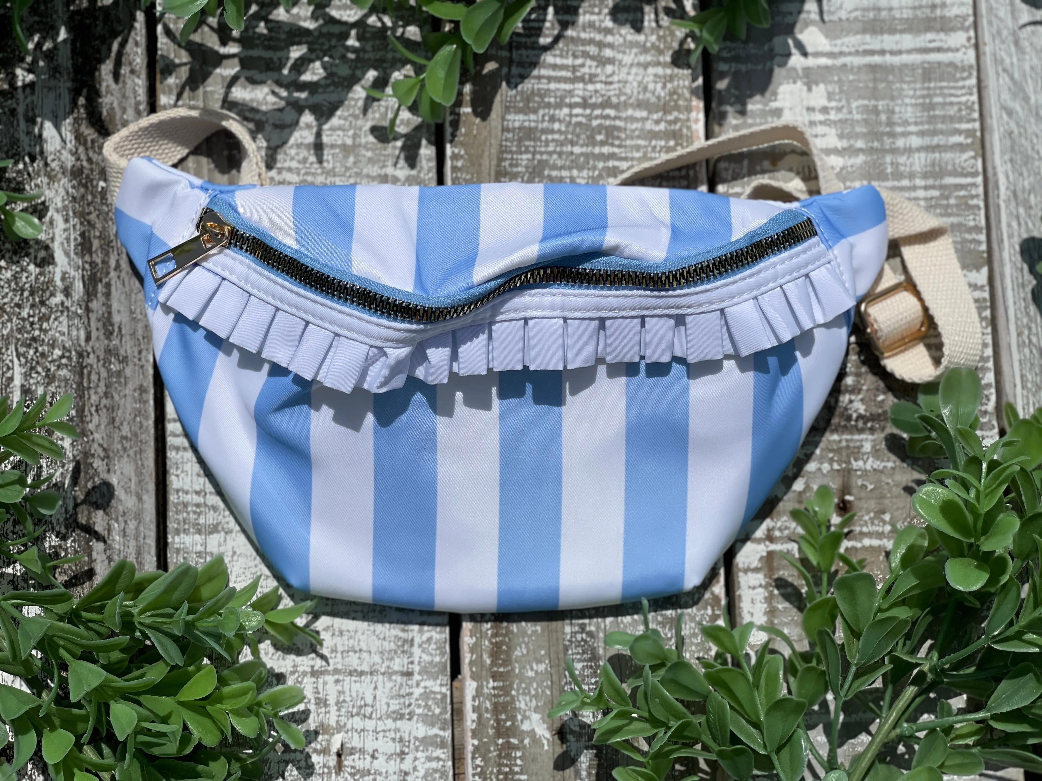 Custom Embroidered, Personalized, Monogrammed Ruffle Crossbody Bag