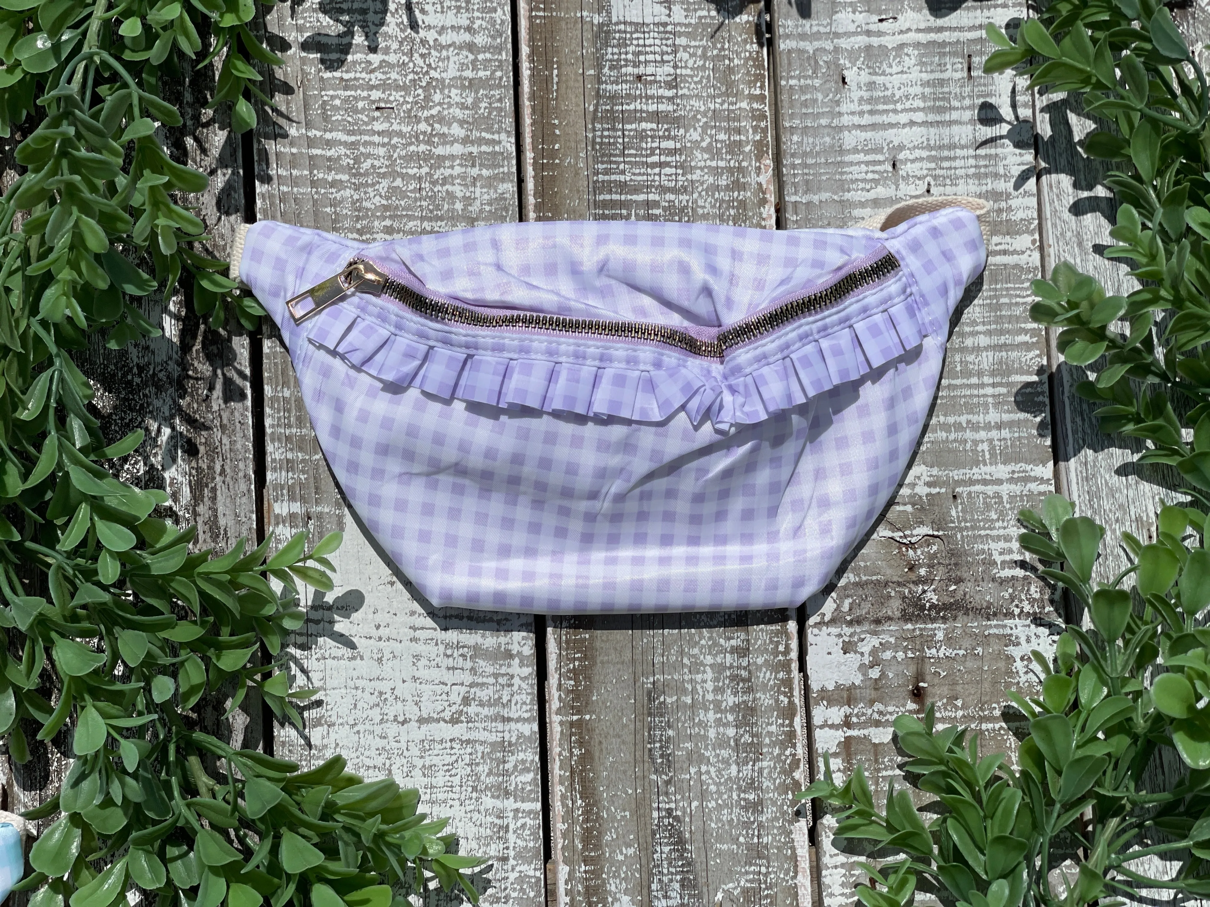Custom Embroidered, Personalized, Monogrammed Ruffle Crossbody Bag