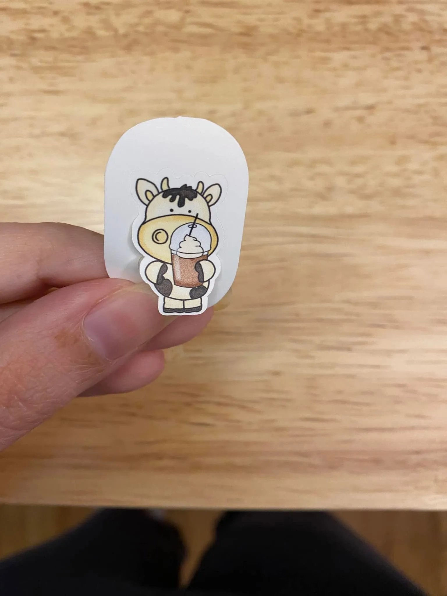 Cute Cow with Coffee Sticker Pack