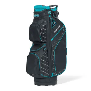 Datrek DG Lite II Womens Golf Cart Bag Black/Turquoise/White Dots