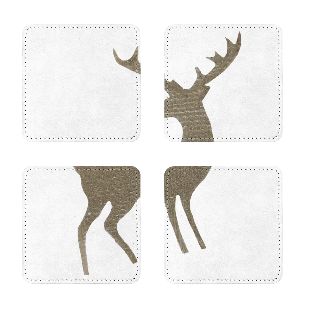 Deer Sublimation Coasters Pack of Four