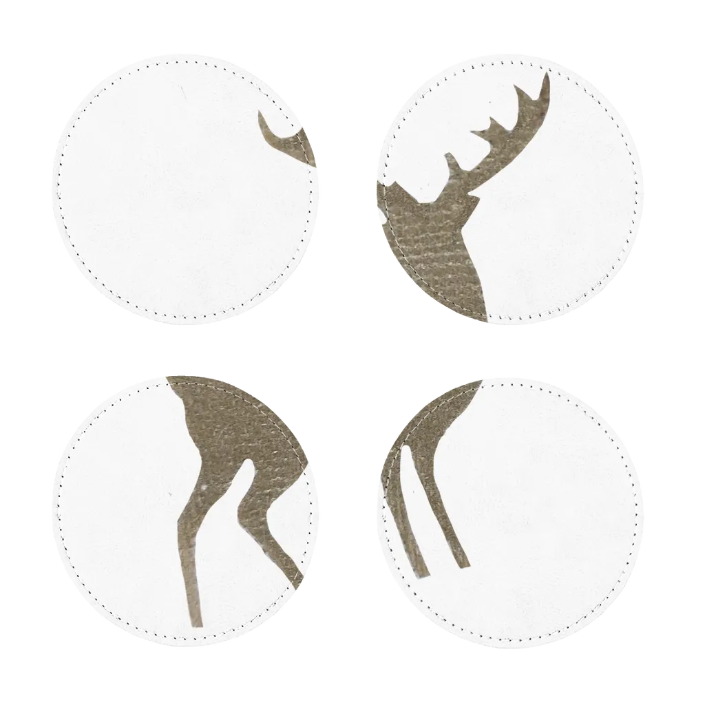 Deer Sublimation Coasters Pack of Four