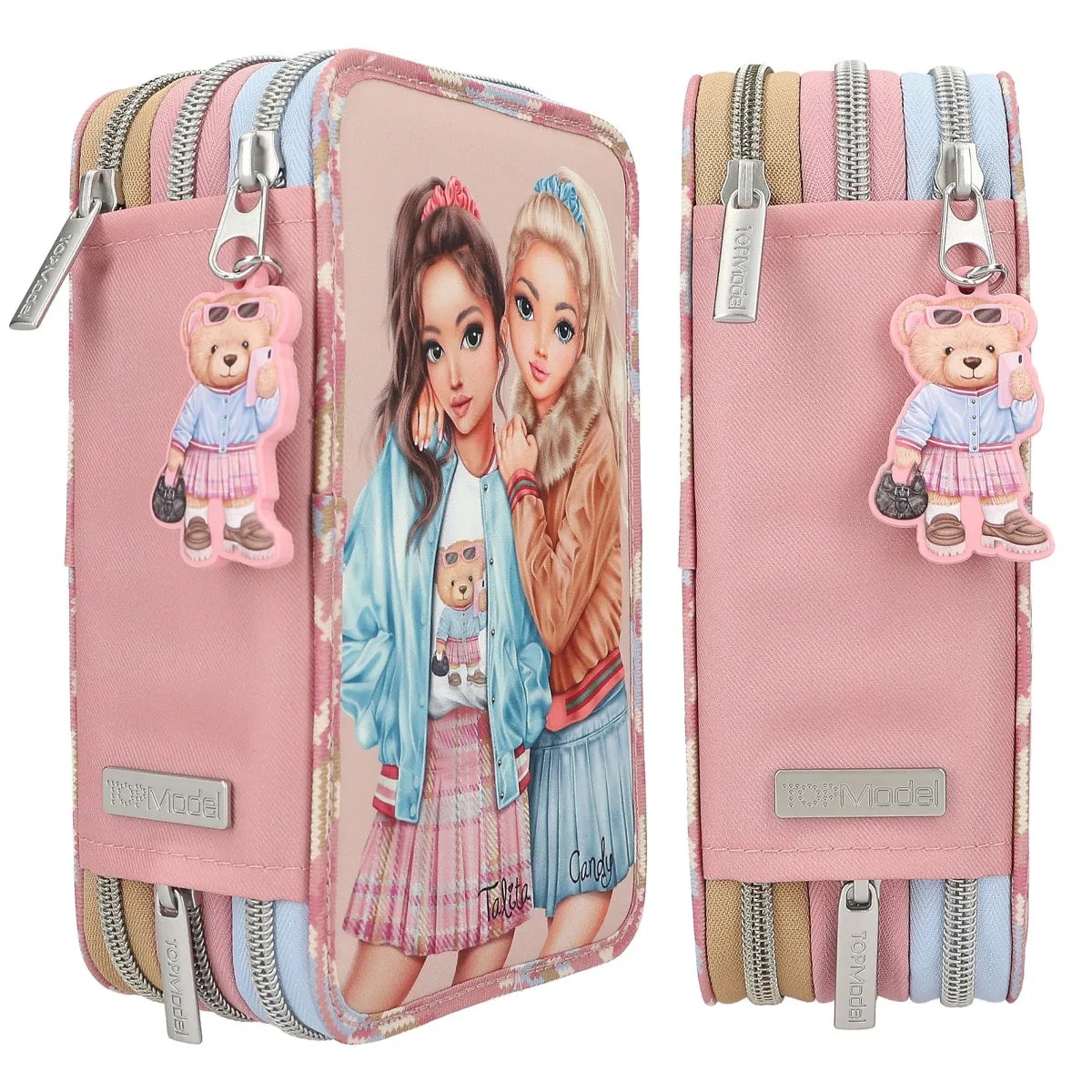 Depesche TOPModel 3-Compartment Pencil Case Team Teddy