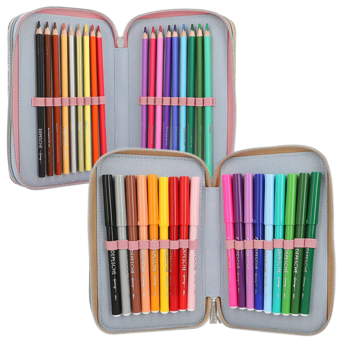 Depesche TOPModel 3-Compartment Pencil Case Team Teddy